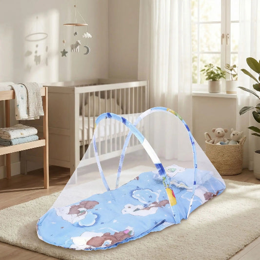 Lit pour bebe en toile ciel etoilé joli et simple