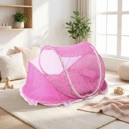Lit toile pour bebe rose matelas embellit chambre bébé