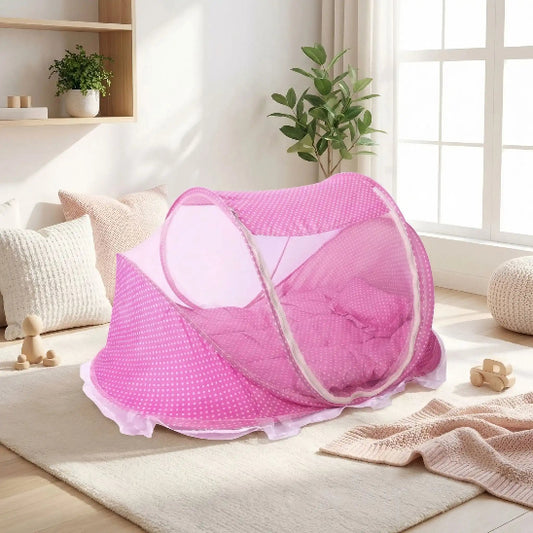 Lit toile pour bebe rose matelas embellit chambre bébé