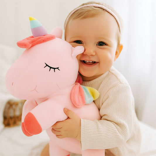 Peluche licorne design ergonomique facilite les câlins