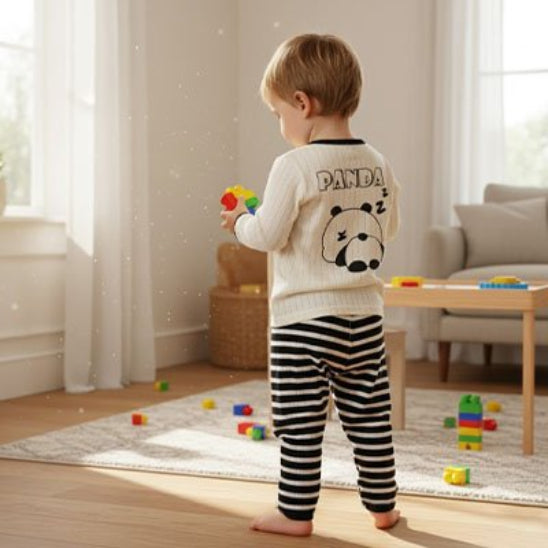  Pyjama garcon bebe motif panda allie douceur
