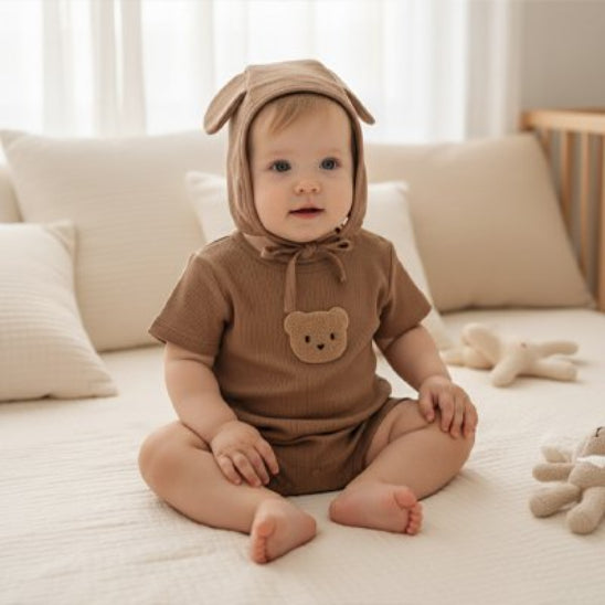 Pyjama garcon bebe oreille capuche apporte style unique vêtement bébé