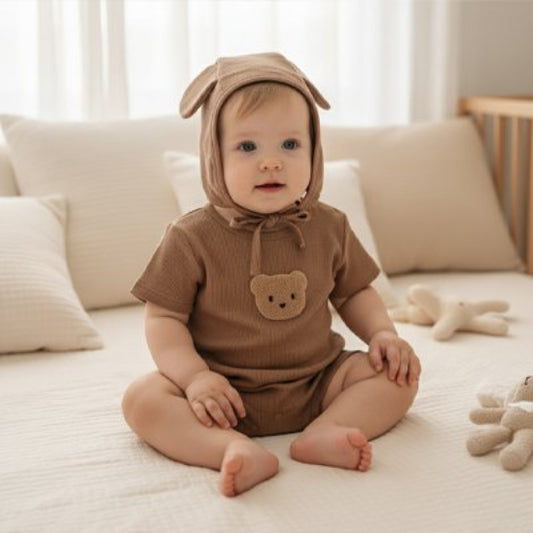 Pyjama garcon bebe oreille capuche apporte style unique vêtement bébé