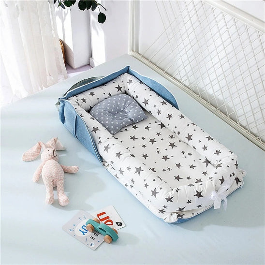 Reducteur de lit cododo bleu ciel étoilé ajustable