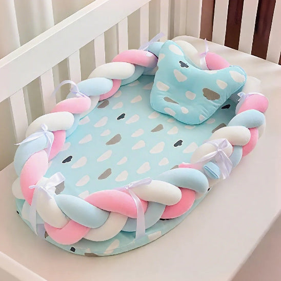 Reducteur de lit cododo bleu pastel