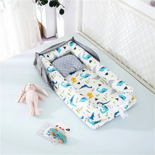 Reducteur de lit cododo gris motif dinosaure