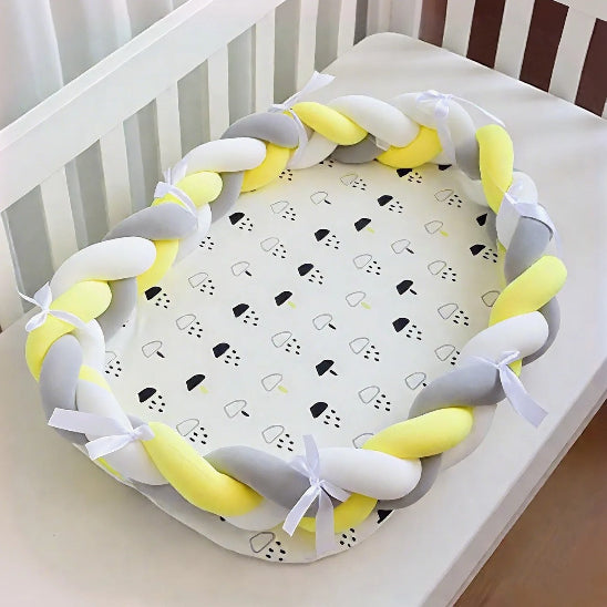 Reducteur de lit cododo jaune blanc gris