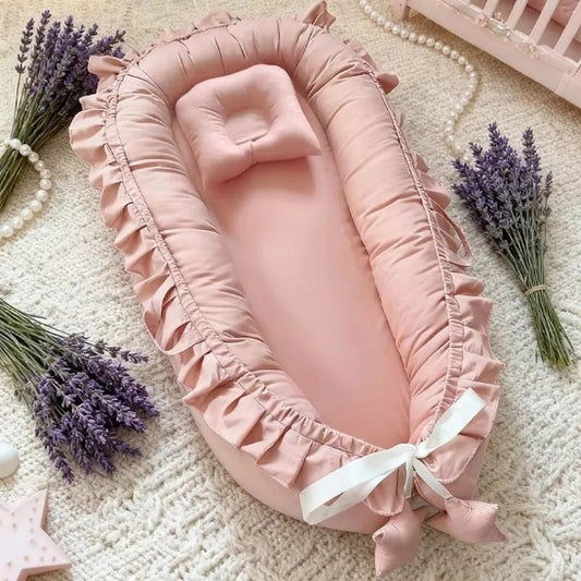 Reducteur de lit cododo rose pâle couleur unie