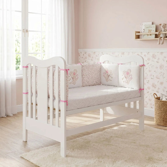 Tour de berceau bébé motif deux ours 