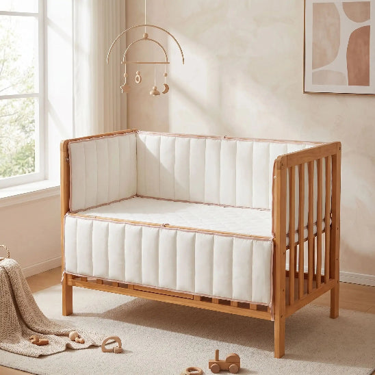 Tour de berceau blanche modulable selon besoin bébé