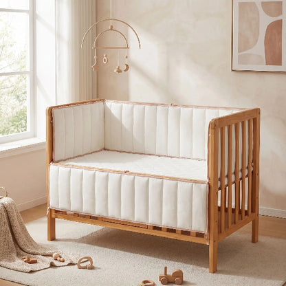 Tour de berceau blanche modulable selon besoin bébé