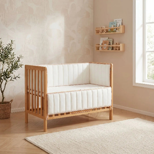 Tour de berceau finition couleur marron embellit chambre bébé