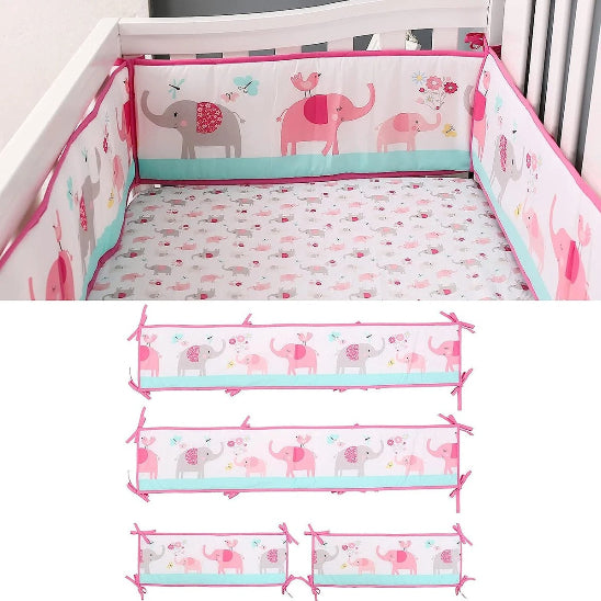 Tour de berceau rempart doux délimite l'espace de sommeil bébé