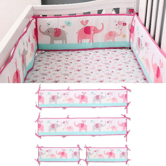 Tour de berceau rempart doux délimite l'espace de sommeil bébé