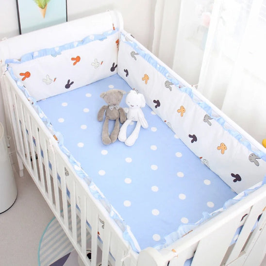 Tour de lit 70 *140 lapin couleur vive