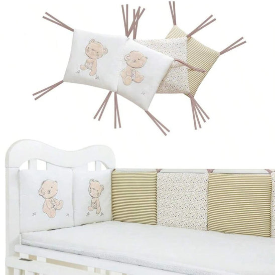 Tour de lit barreau surface agréable au toucher favorise exploration tactile