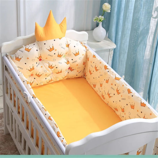 Tour de lit bebe 60*120 jaune joli