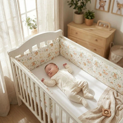 Tour de lit bébé barrière protectrice complète pour sommeil paisible bébé