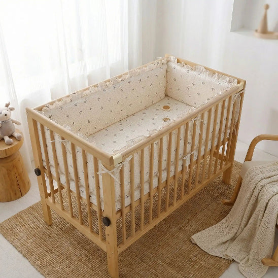 Tour de lit bebe coussin motif arc s'adapte parfaitement au lit bébé