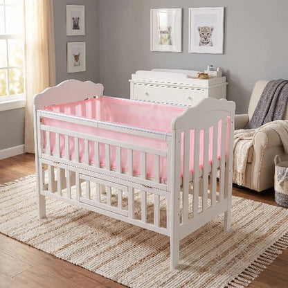 Tour de lit bébé transparent embellissant