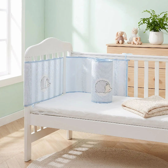 Tour de lit bébé transparent respirant