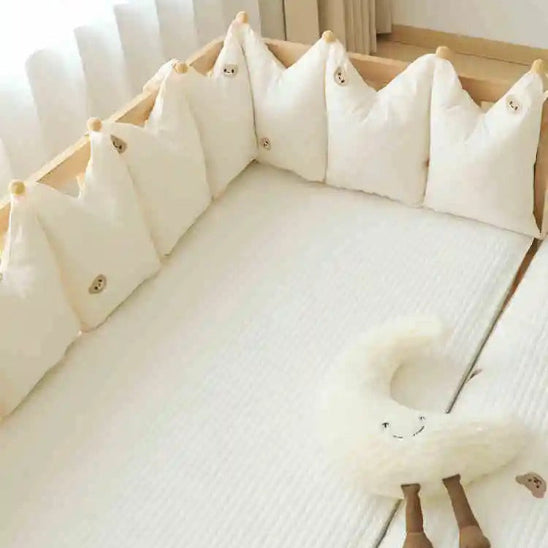 Tour de lit berceau 40*80 beige ours mignon