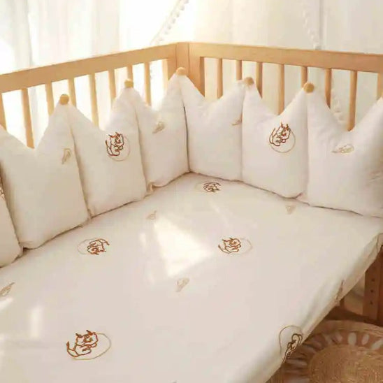 Tour de lit berceau 40*90 beige lune