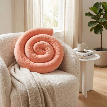 Tour de lit boudin rose corail décoratif