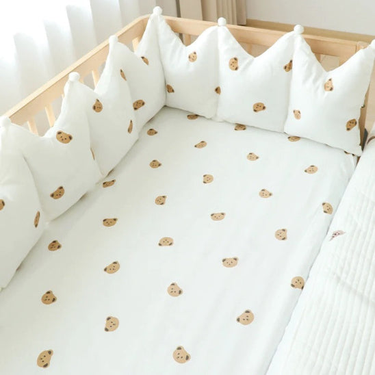 Tour de lit cododo 3 cotés motif petit ours