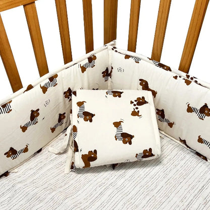 Tour de lit complet bebe polyester doux résistant pour confort optimal