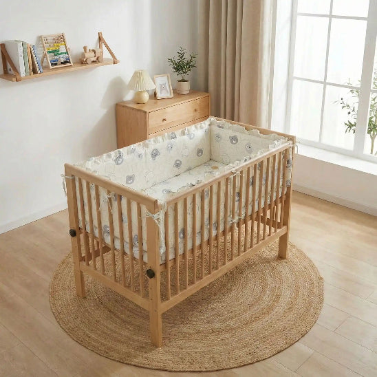 Tour de lit complet pour bebe rembourrage généreux absorbe mouvement bébé