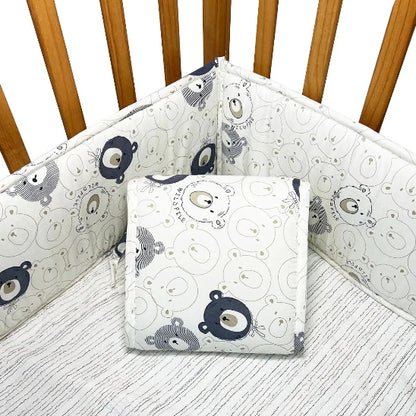 Tour de lit coussin bebe rembourrage épais pour protection contre choc des barreaux