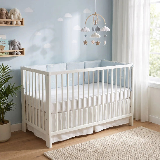 Tour de lit coussin bleu modulable