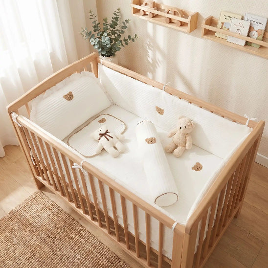 Tour de lit coussin coton bio ours séduisant