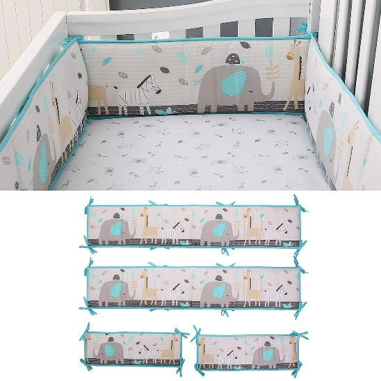 Tour de lit respirant sécurisant pour protection optimale de bébé