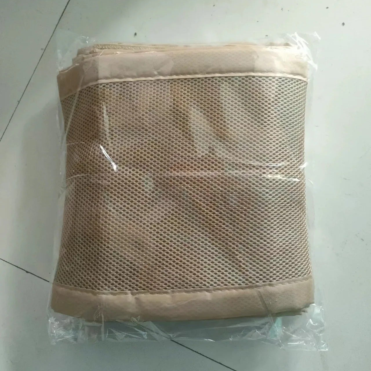 Tour de lit respirant transparent brun