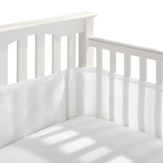 Tour de lit transparent blanc pour meilleure visibilité de bébé