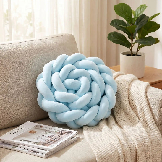 Tresse de lit respirant bleu ciel tissage