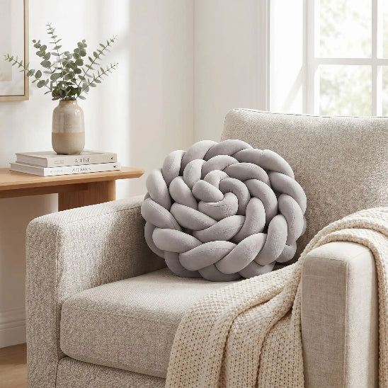 Tresse de lit respirant gris clair