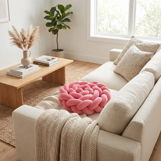 Tresse de lit respirant rose foncé visuel attrayant