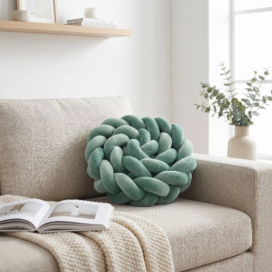 Tresse de lit respirant vert clair tissé