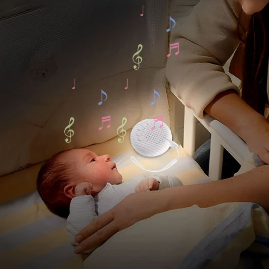 Veilleuse bruit blanc stimulation visuelle douce pour environnement idéal de sommeil