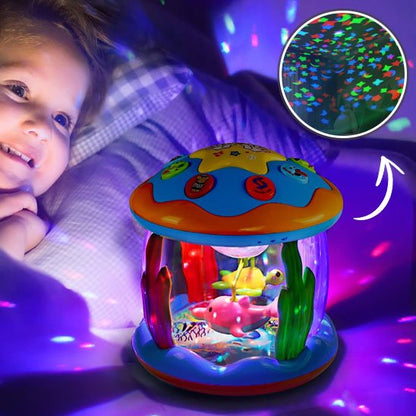 Veilleuse musical pour bebe aquarium lumineux captive attention bébé