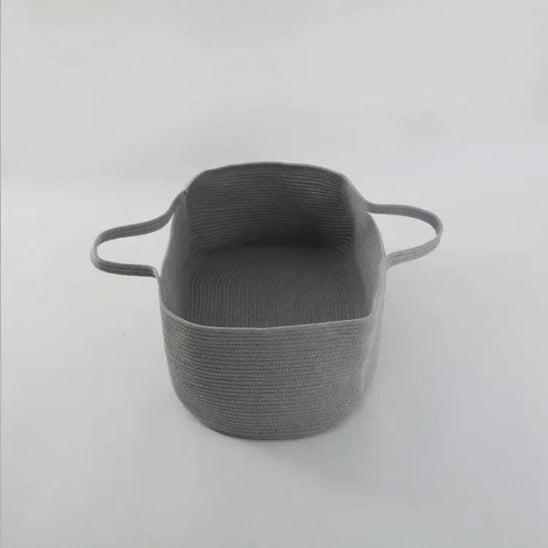 couffin bebe gris design elegant en coton