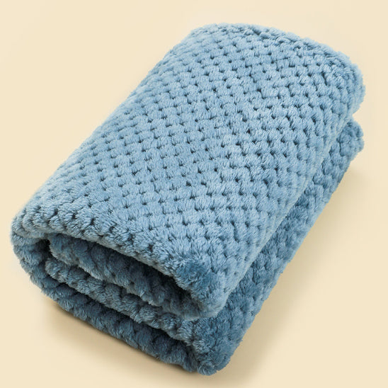 Couverture bébé motif carreaux ananas solide 