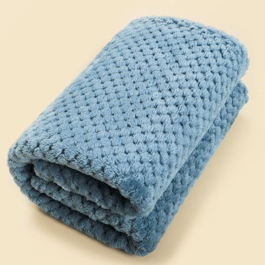 Couverture bébé motif carreaux ananas solide 