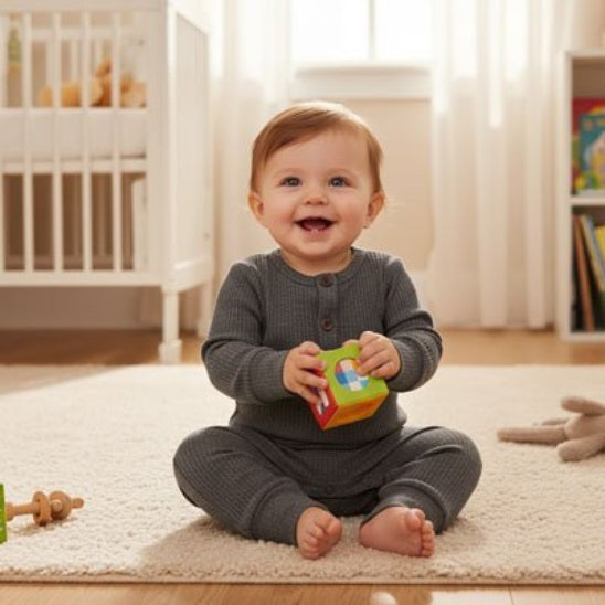 Pyjama bebe garcon col rond doux respectant peau sensible cou 