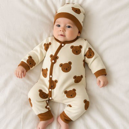 Pyjama bébé garçon compagnon douillet pour nuit d'automne