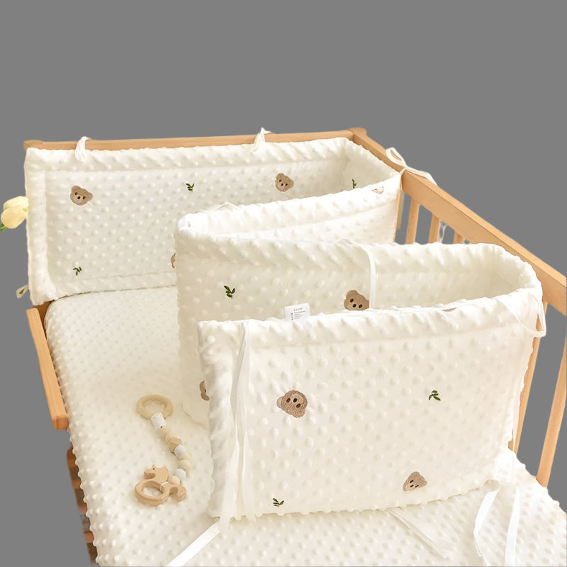 tour de lit bebe ours pliable et amovible