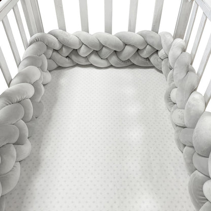 tresse de lit bebe anti chute previent les glissements contre barreaux